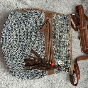 The Sak Brown and Blue Crossbody Bag